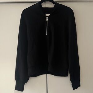 Women's Varley Davidson Sweat Black Half-Zip Jacket